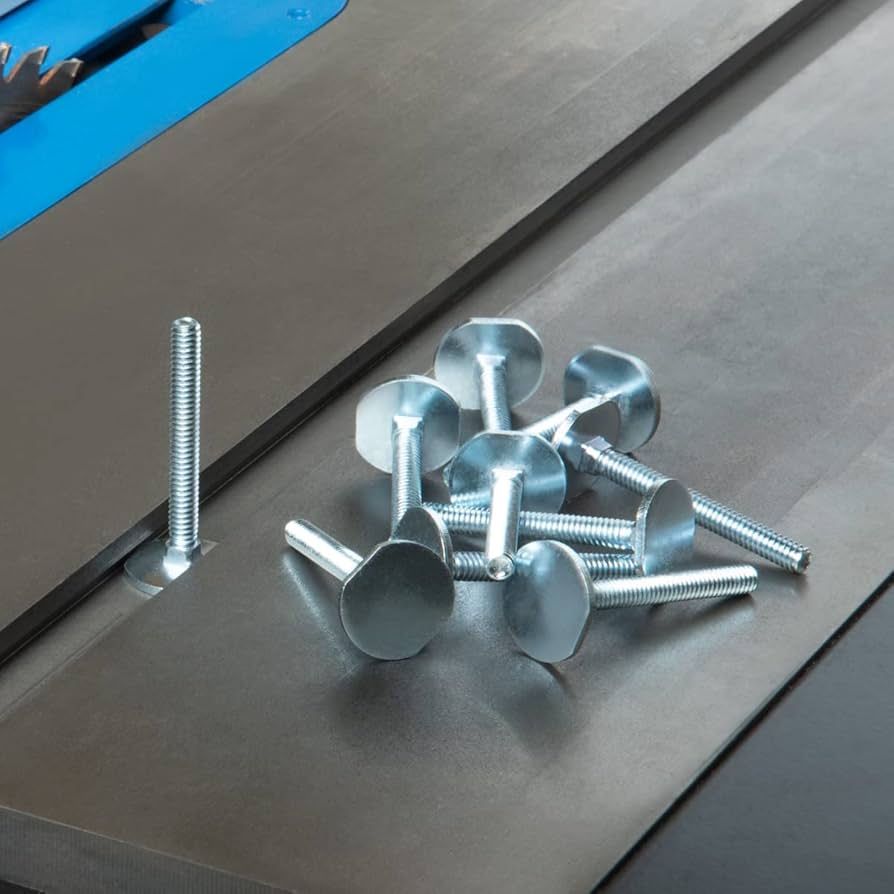 m.y.t★ POWERTEC 71614 Miter T Locking Bolts for Miter Slots 3/4